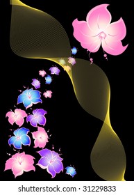 abstract floral background