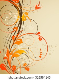 Abstract floral background