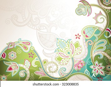 Abstract Floral Background