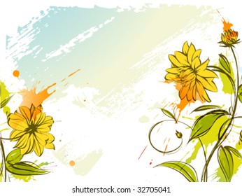 Abstract floral background