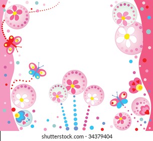 Abstract floral background