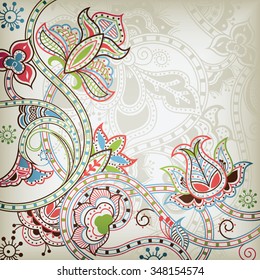 Abstract Floral Background