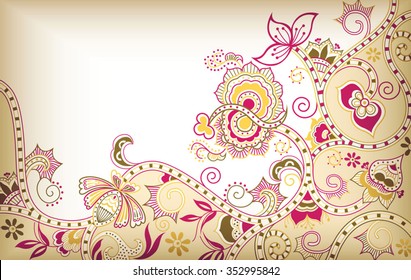 Abstract Floral Background