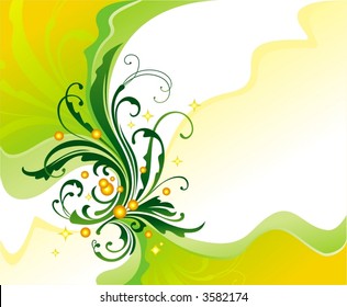 Abstract floral background