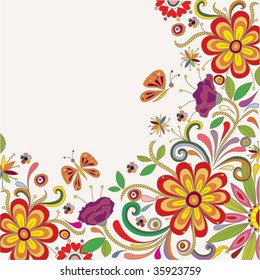 Abstract Floral Background