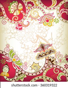 Abstract Floral Background
