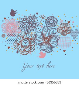 Abstract floral background
