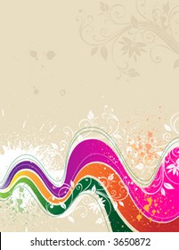 Abstract floral background