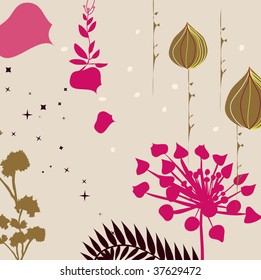 fondo floral abstracto
