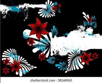 Abstract floral background.