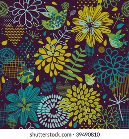 Abstract floral background