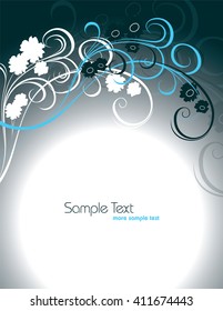 Abstract Floral Background.