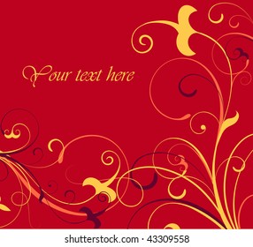 Abstract floral background
