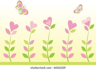 Abstract floral background