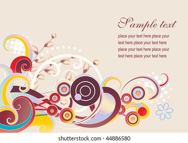 Abstract floral background
