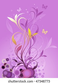 Abstract floral background