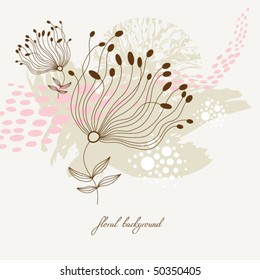   fondo floral abstracto