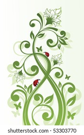 Abstract floral background