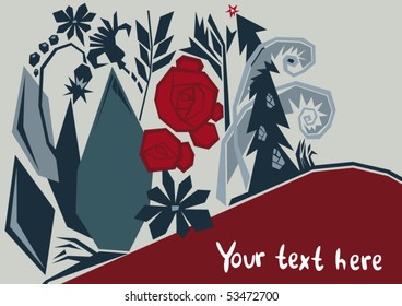 Abstract floral background