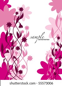 Abstract Floral Background