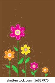 Abstract floral background