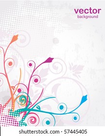 Abstract floral background