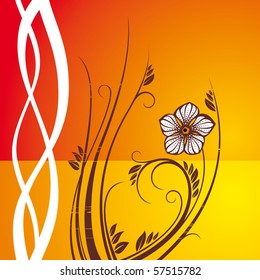 Abstract floral background