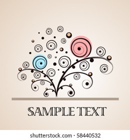 Abstract floral background
