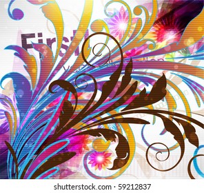 abstract floral background