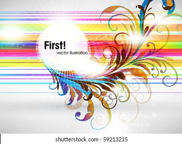 abstract floral background