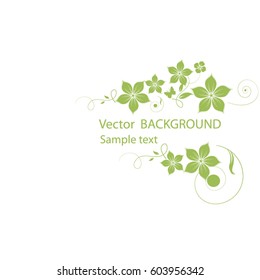 Abstract floral background
