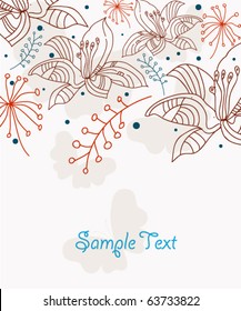 Abstract floral background