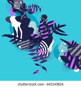 Abstract floral background