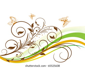 Abstract floral background.