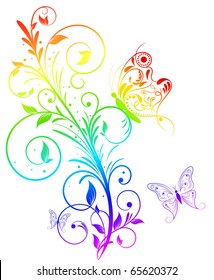 Abstract Floral background.