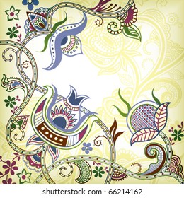 Abstract Floral Background