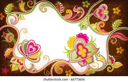 Abstract Floral Background