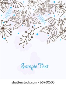 Abstract floral background