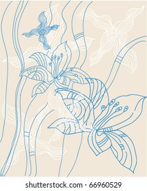 Abstract floral background