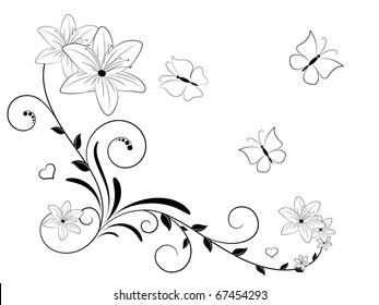 Abstract floral background.