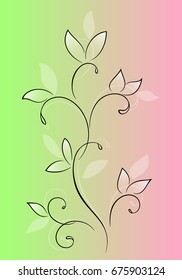 Abstract floral background