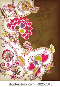 Abstract Floral Background