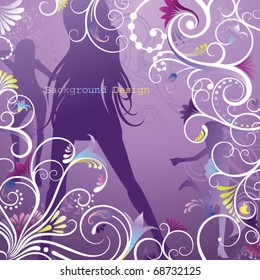 Abstract Floral Background