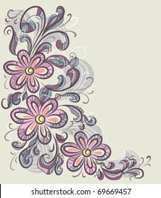 Abstract floral background