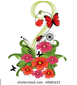abstract floral background