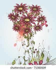 Abstract floral background