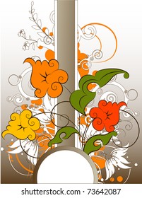 Abstract floral background.
