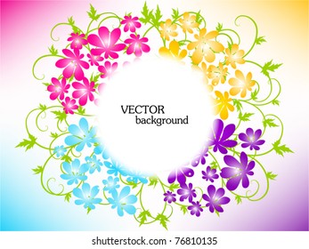 Abstract floral background