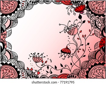 Abstract floral background