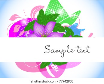 Abstract floral background